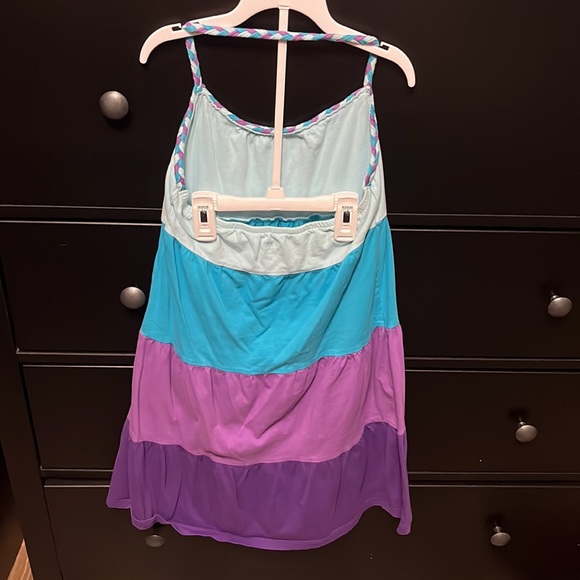 Girls Color Block Halter Dress - Picture 2 of 3